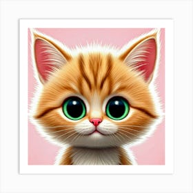 Cute Kitten Art Print