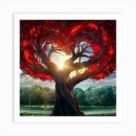 Heart Tree Art Print