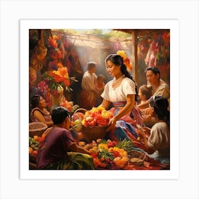 Mexican Market Art Print