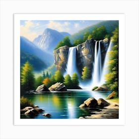 Waterfall 35 Art Print