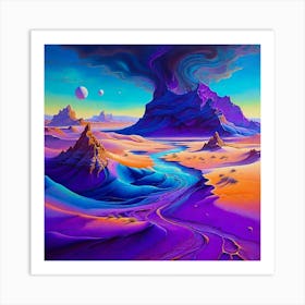 An Otherworldly Oil Painting Art Print