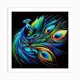 Peacock 1 Art Print