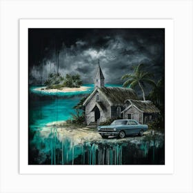 Church On The Beach 4 Art Print