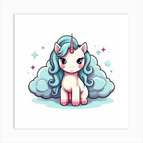 Cute Unicorn 696 Art Print