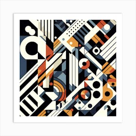 Abstract Roadmap Art Print