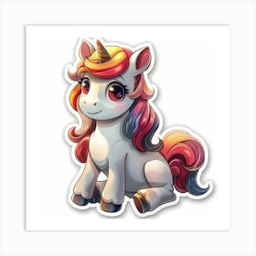 Unicorn Sticker 5 Art Print