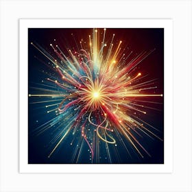 Firework Explosion Art Print