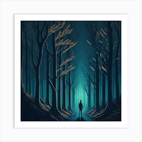 Dark Forest Art Print