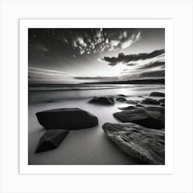 Rocky Shore Art Print