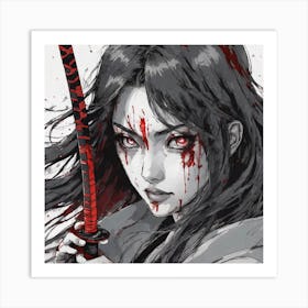 Samurai Girl 2 Art Print