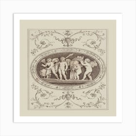 Angels And Cherubs 1 Art Print