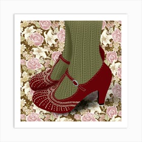 Red Shoes Art Print