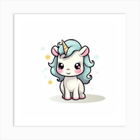 Cute Unicorn 719 Art Print