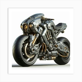 Futuristic Motorcycle 6 Art Print