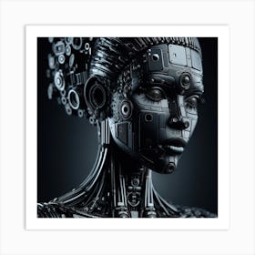 Cyborg Woman Art Print