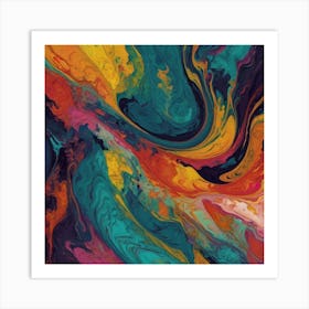 Abstract Painting 1154 Art Print