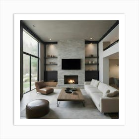 Modern Living Room 28 Art Print