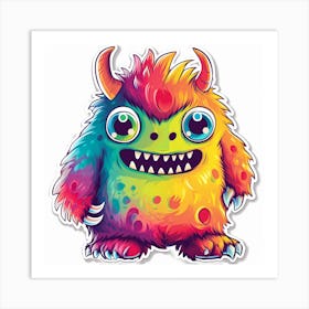 Monster Sticker 3 Art Print