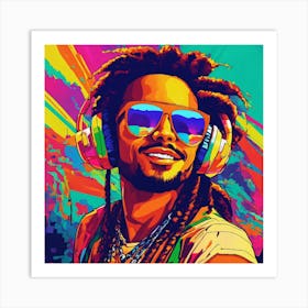 Portrait Music DJ Art Print