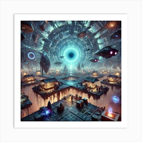 Eternal Abyss Market Converted Art Print