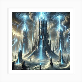 Stormwall Towers Art Print