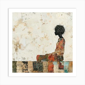 Silhouette Of A Woman 5 Art Print