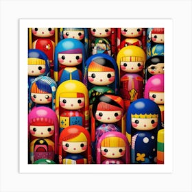 Asian Dolls 6 Art Print