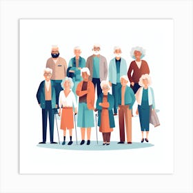 Old People 11 Art Print