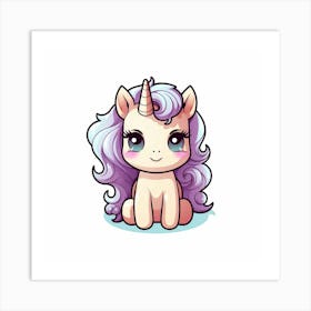 Cute Unicorn 195 Art Print