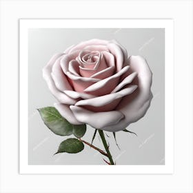 Pink Rose 1 Art Print