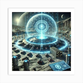 A Futuristic Science Fiction Depiction Of The Tych Art Print