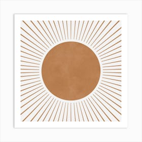 Sunbeams boho Art Print