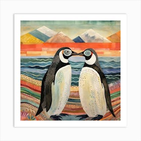 Bird In Nature Penguin 2 Art Print