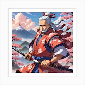 Modiji as a Samurai 1 Art Print