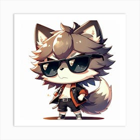 Cute Wolf Art Print