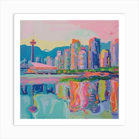 Abstract Travel Collection Vancouver Canada 4 Art Print