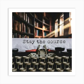 Stay The Course 24 Art Print