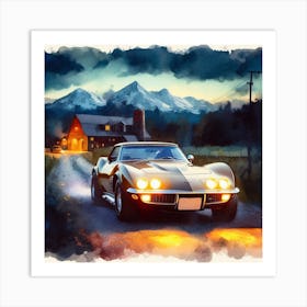 Chevrolet Corvette 1 Art Print