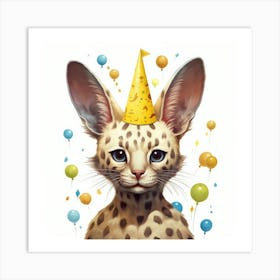 Savannah Cat Art Print