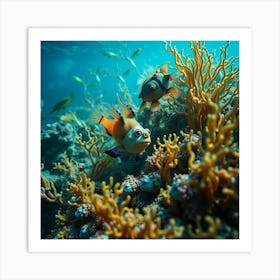 Clown Fishes Art Print