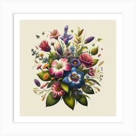 Bouquet Of Flowers 1 Art Print