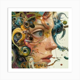 Woman'S Head 11 Art Print