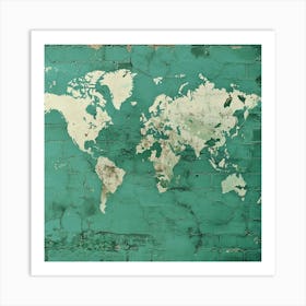 World Map Wall Art Art Print