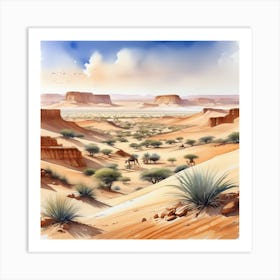 Desert Landscape 124 Art Print