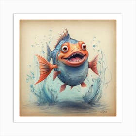 Funny Fish 1 Art Print