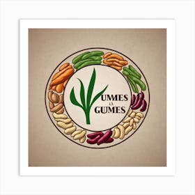 Legumes As A Logo (50) Art Print