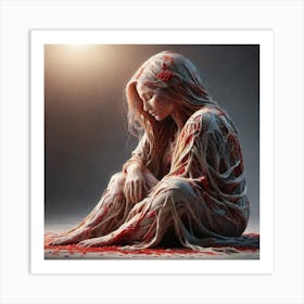 'The Woman In The Blood' Art Print