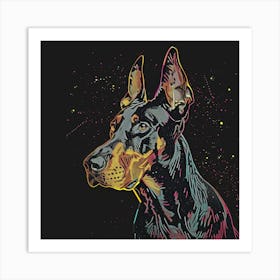 Doberman Art Print