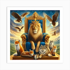 King Of The Lions18 Art Print