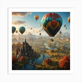 Hot Air Balloons Art Print